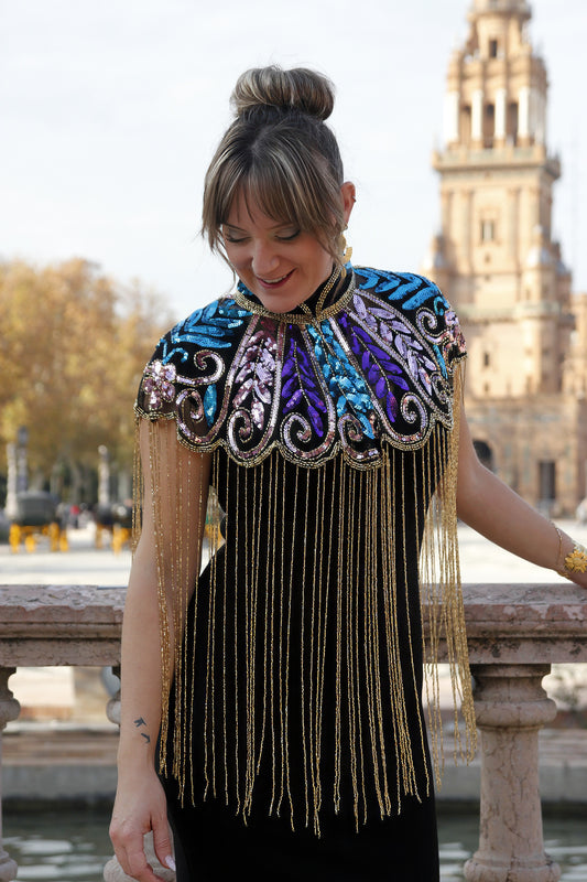 Capa de Fiesta Dorada